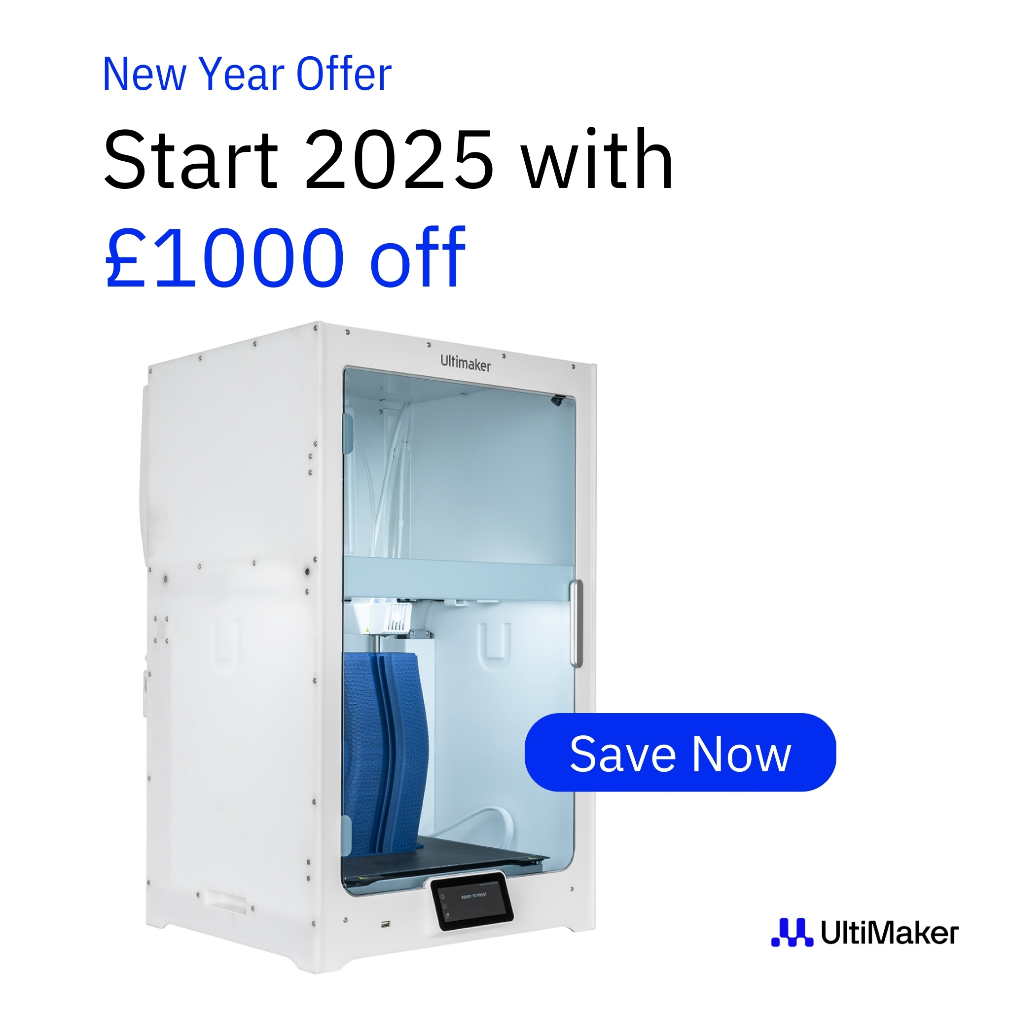 Ultimaker S7 image with £1000 discount offer